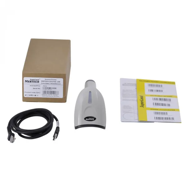 сканер штрих-кода mertech 2310 p2d, usb, белый (4832)