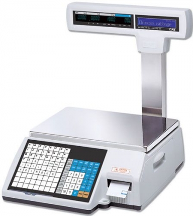 Весы с печатью этикетки CAS CL5000-15P