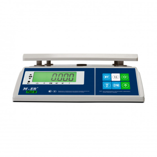 весы порционные m-er 326afu -6.1 lcd iii